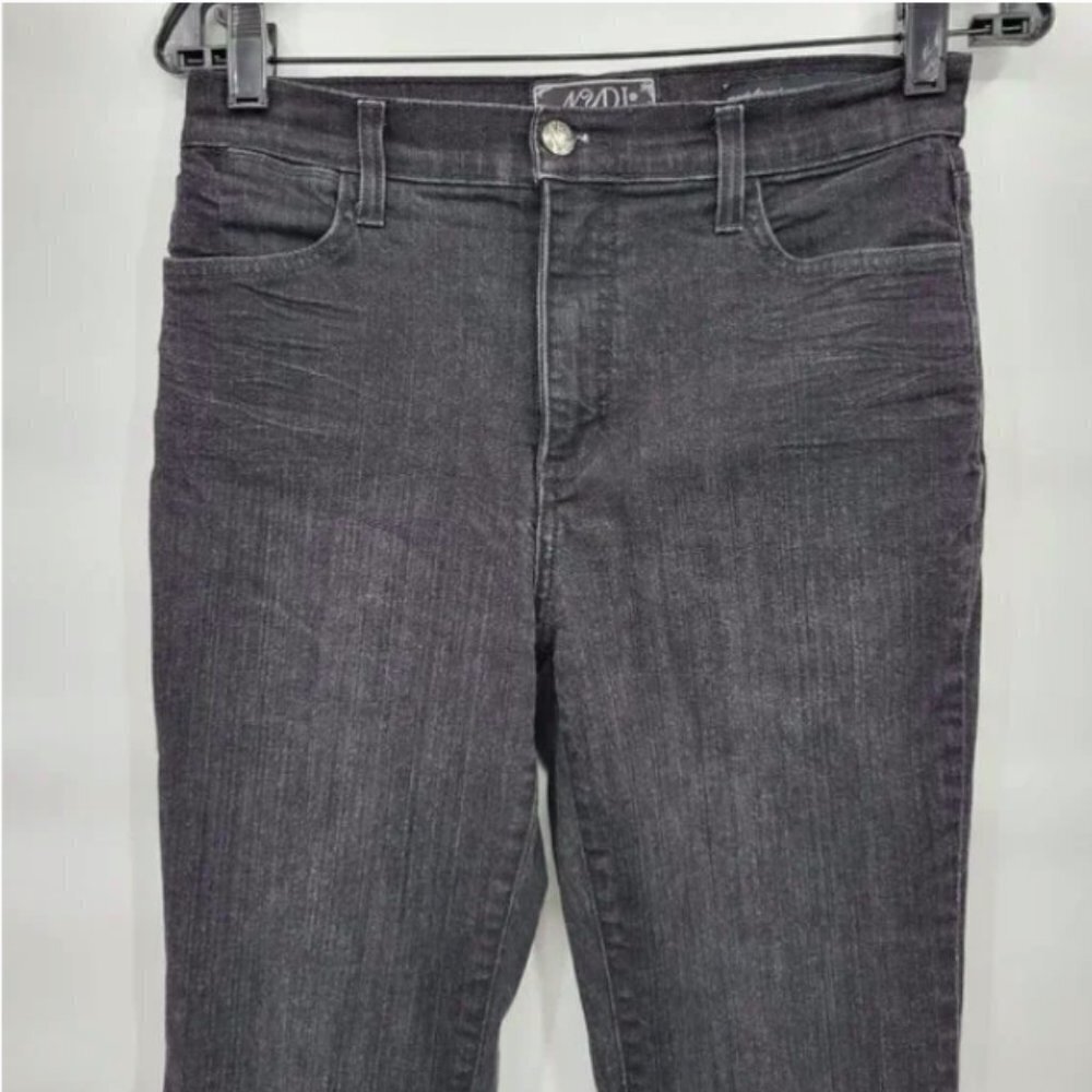 NYDJ Women Black High Rise Crop Denim Jeans Size 6 - Picture 3 of 11